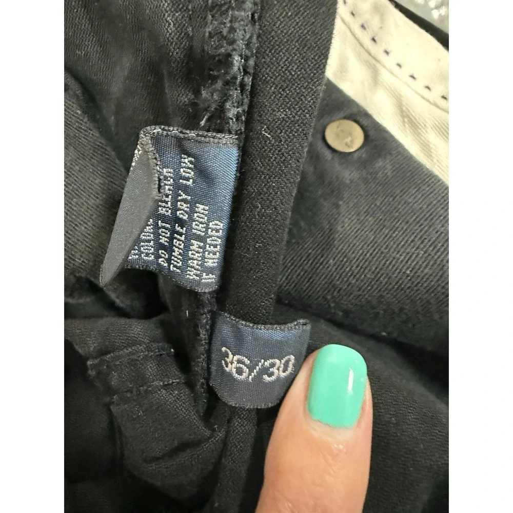 Polo Ralph Lauren Mens Black 5 Pocket Jeans Straight Leg 36x30